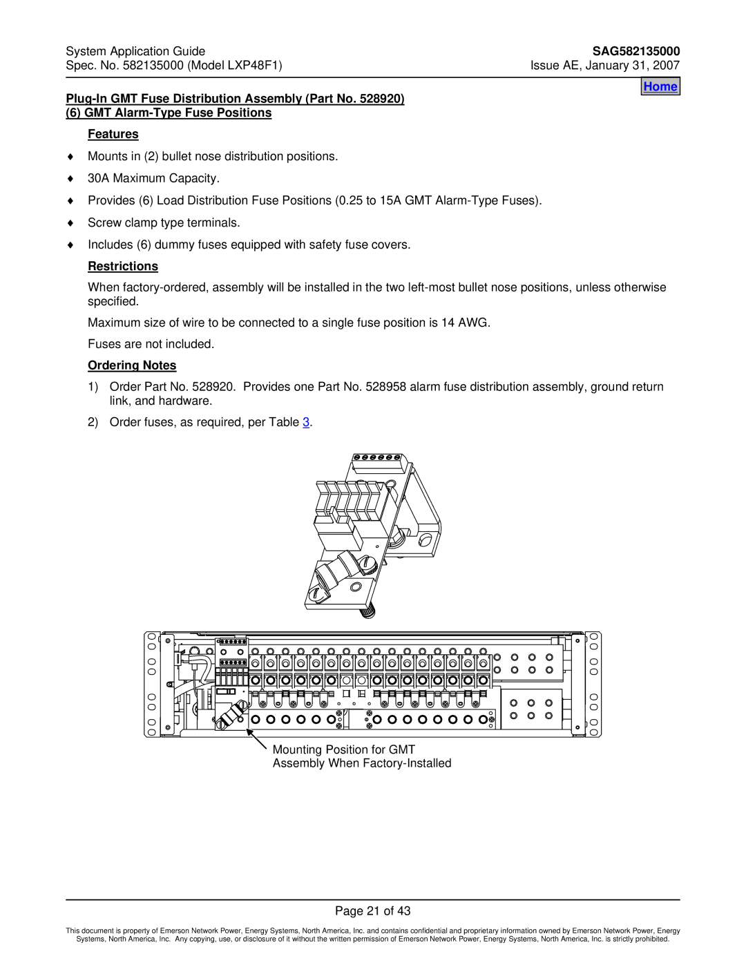 Emerson LXP48F1 manual Home 