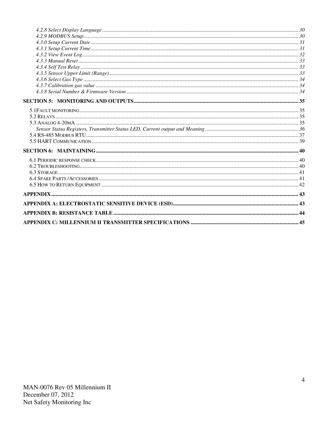 Emerson M22, M21 user manual Monitoring and Outputs 