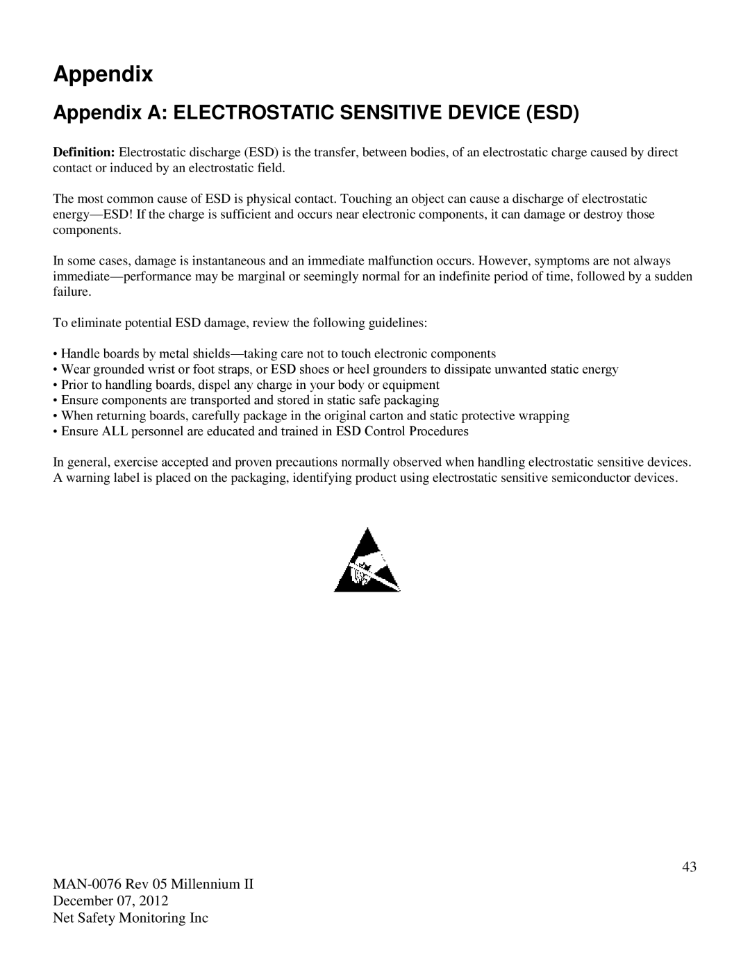 Emerson M21, M22 user manual Appendix 