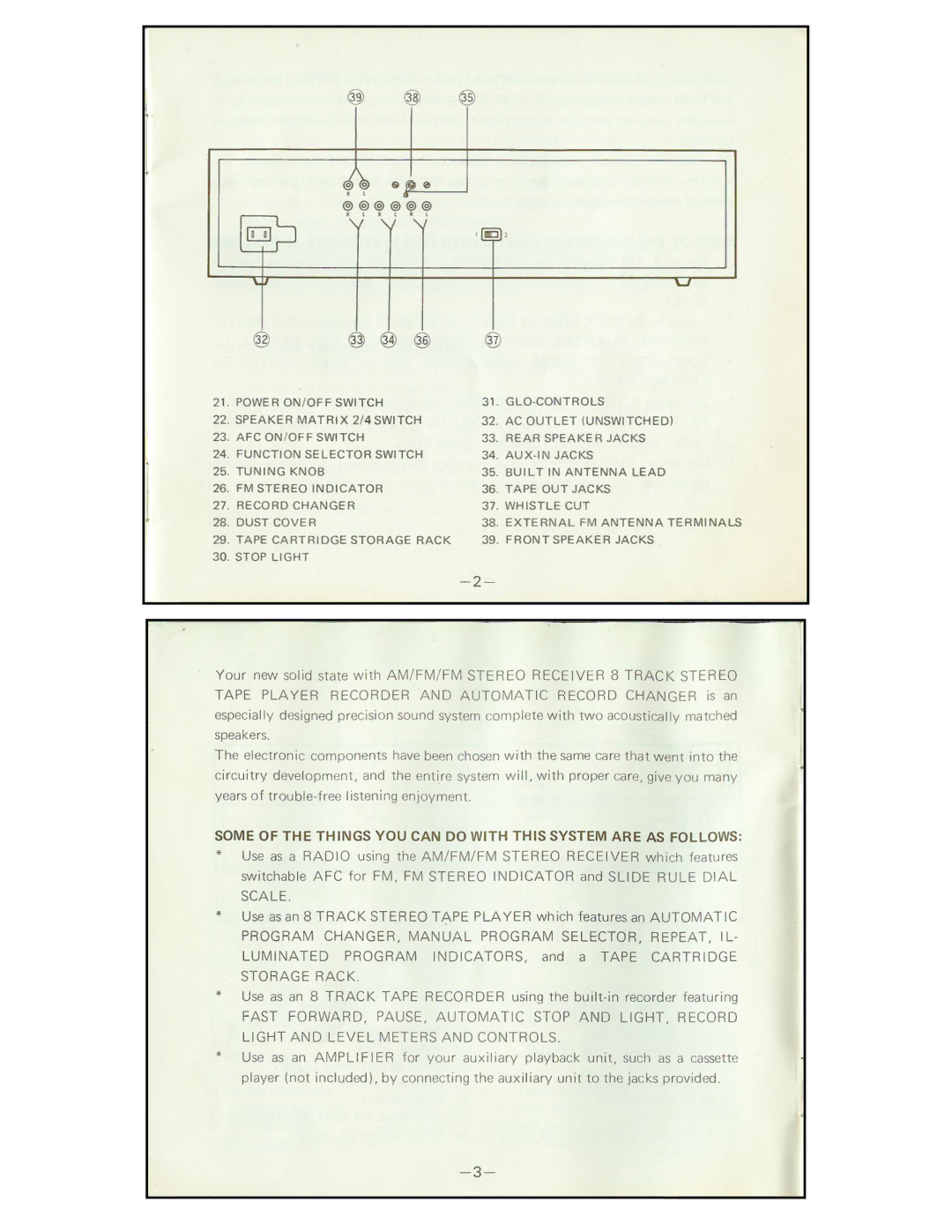 Emerson M2370 manual 