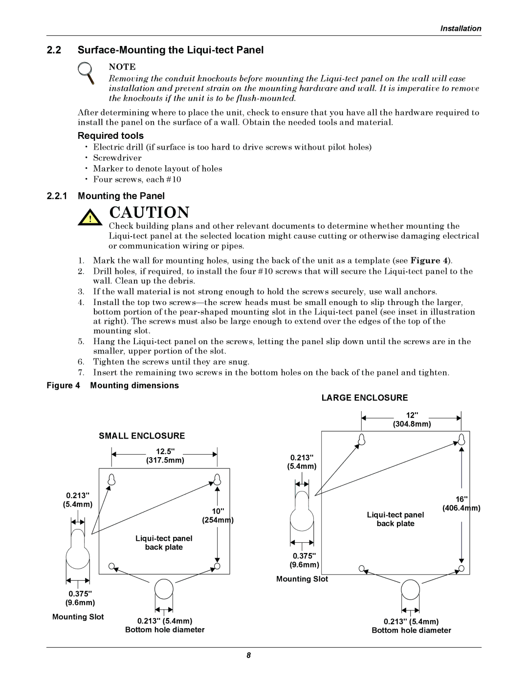 Emerson MC68HC16Z1 user manual Surface-Mounting the Liqui-tect Panel, Required tools, Mounting the Panel 