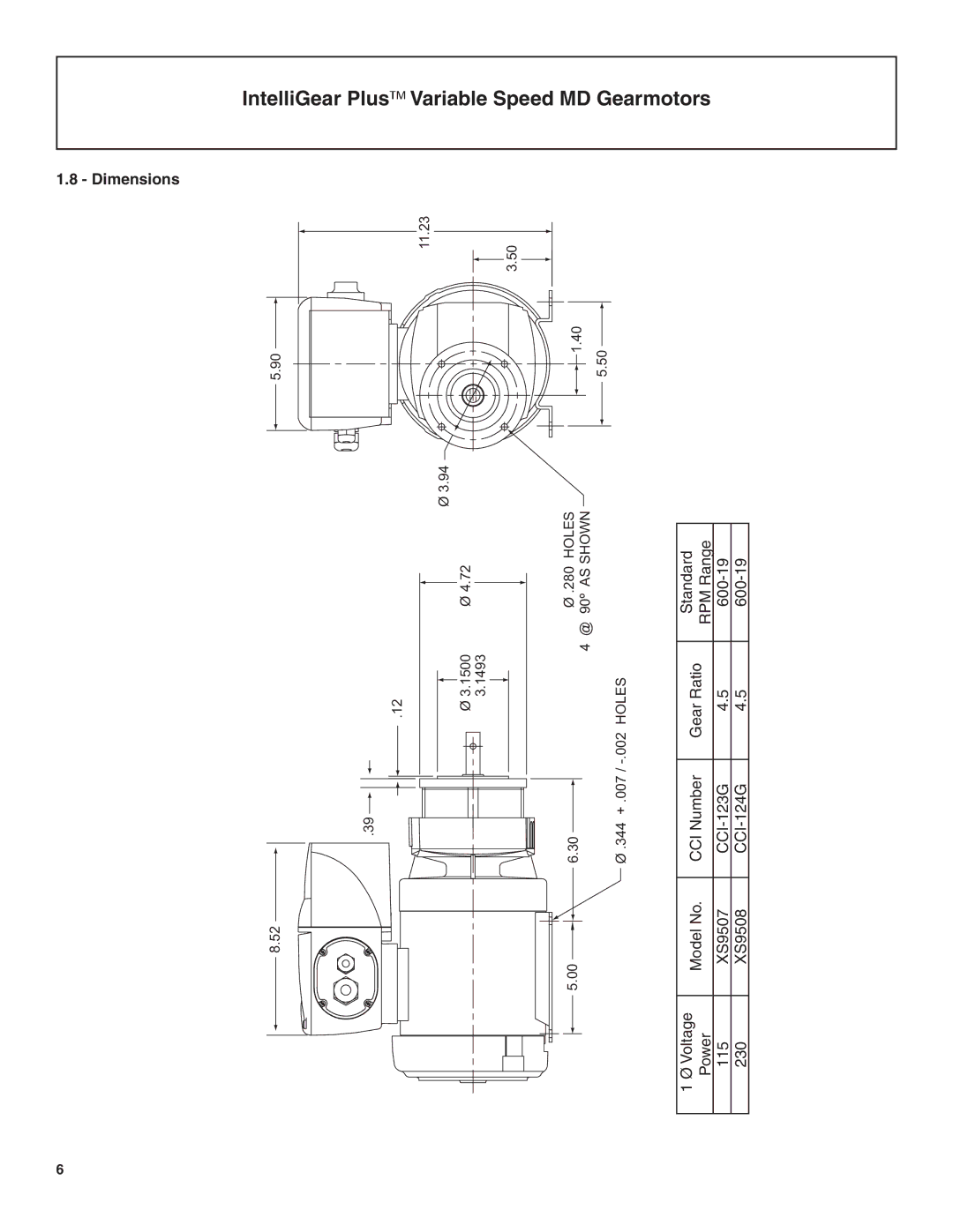 Emerson MD, BW1 manual Dimensions 