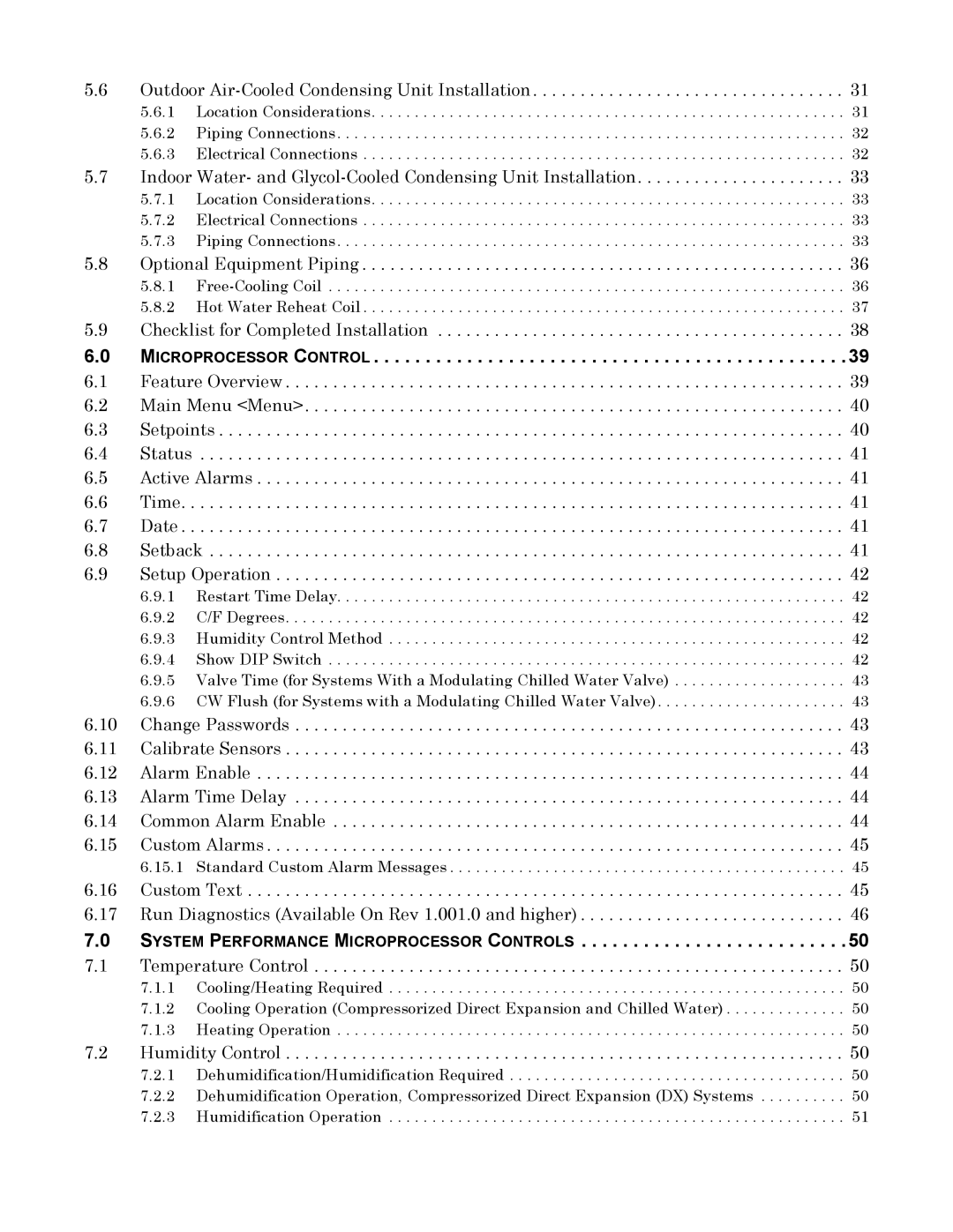 Emerson MINI-MATE2 user manual System Performance Microprocessor Controls 