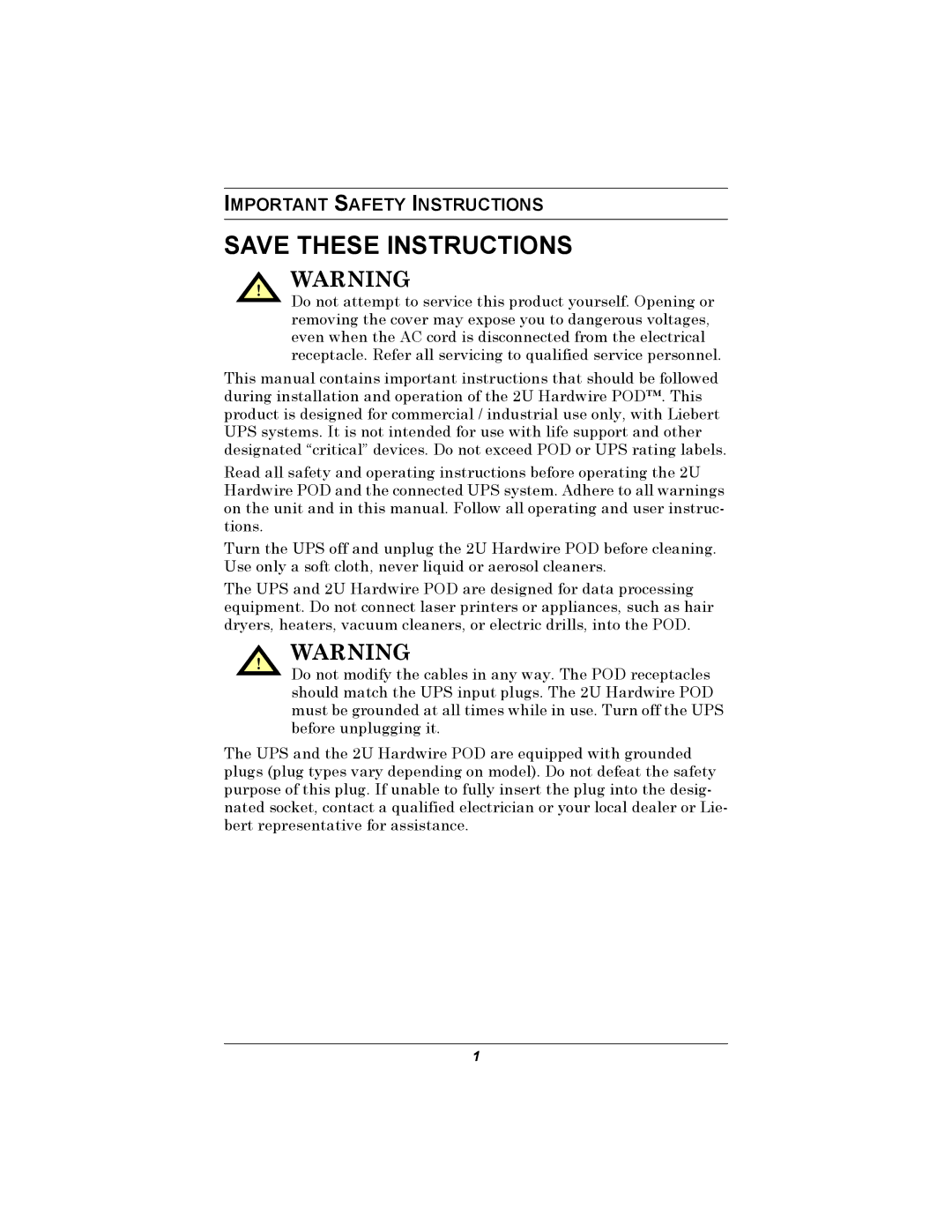 Emerson MP2-115HW user manual Important Safety Instructions 