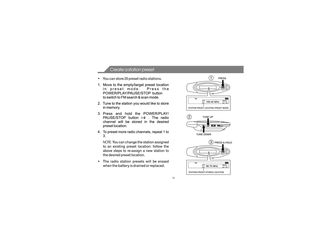 Emerson MP215 manual 