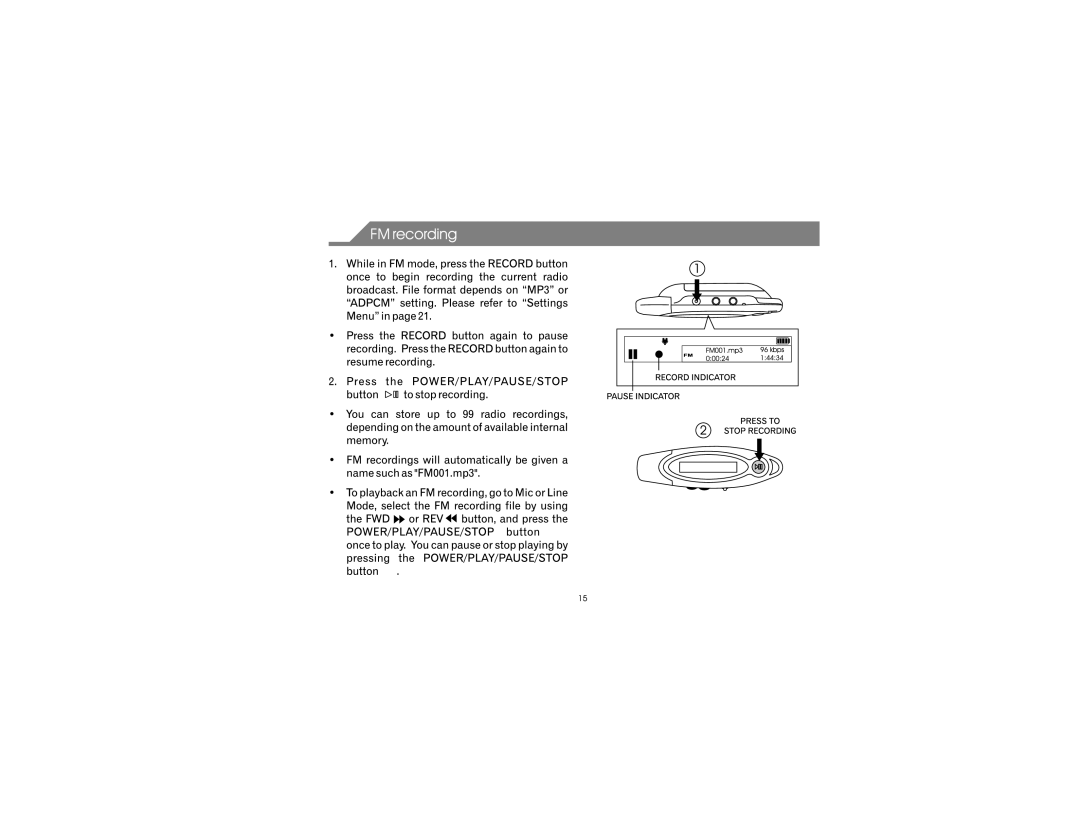 Emerson MP215 manual 