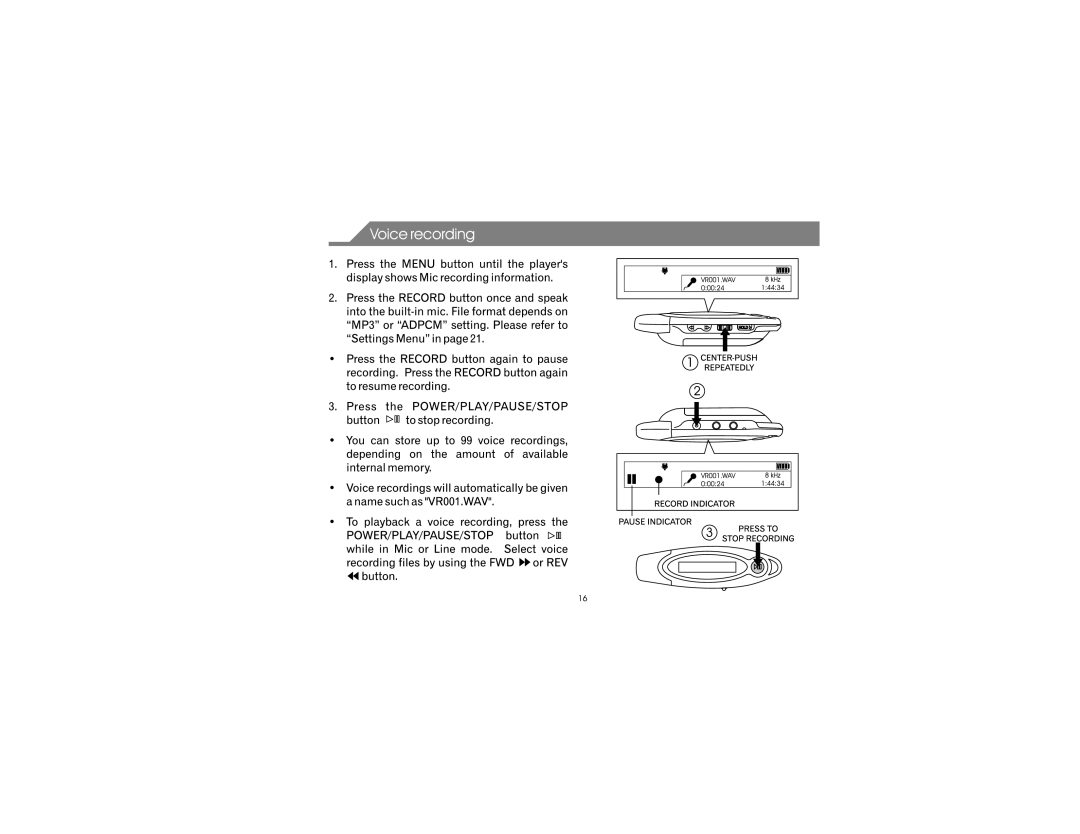 Emerson MP215 manual 