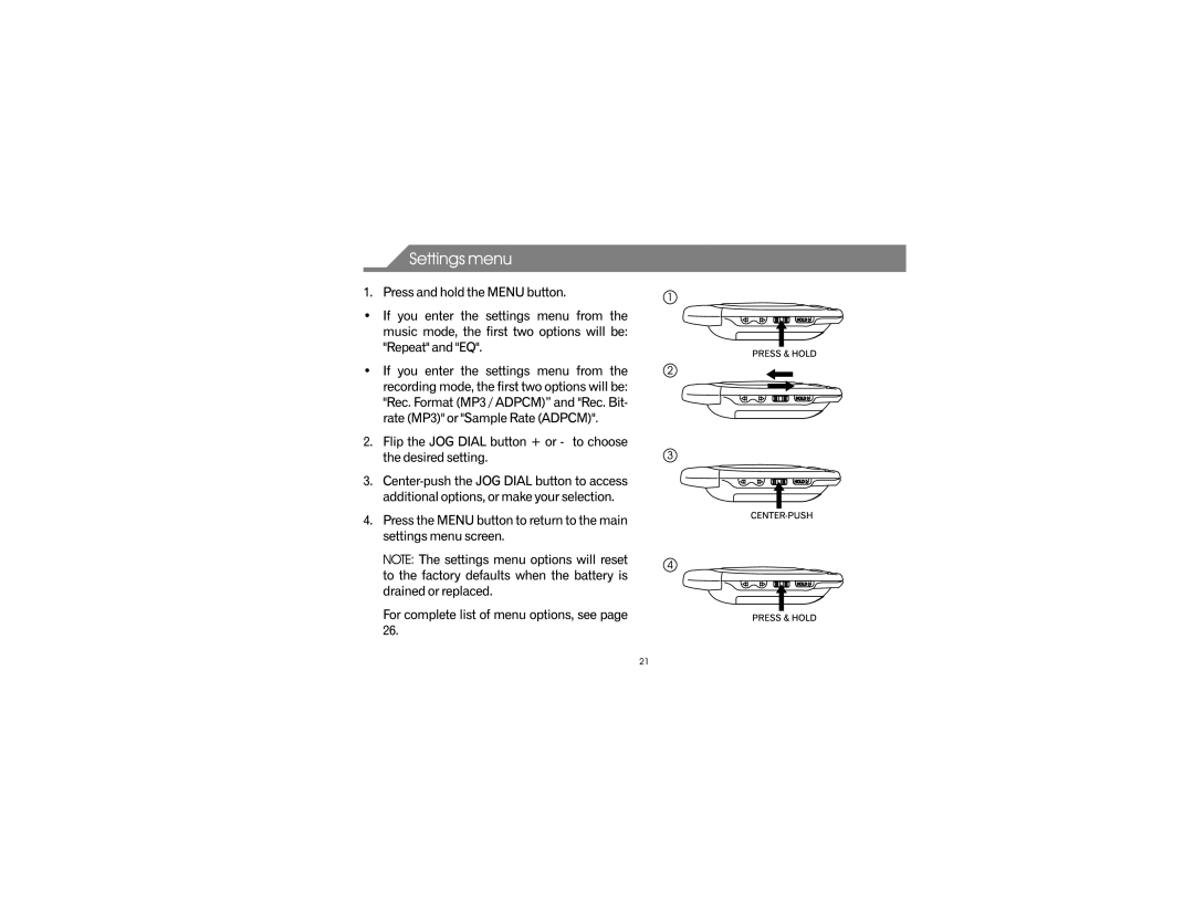 Emerson MP215 manual 