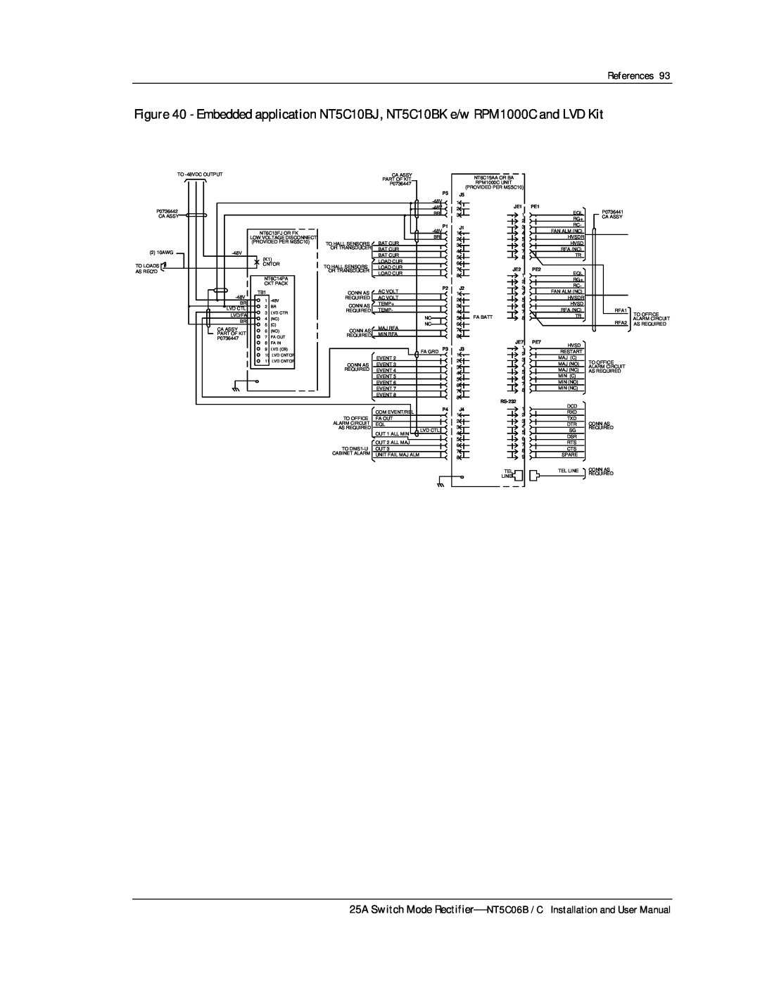 Emerson MPR25, MPR15 Series user manual References, 25A Switch Mode Rectifier NT5C06B / C Installation and User Manual 