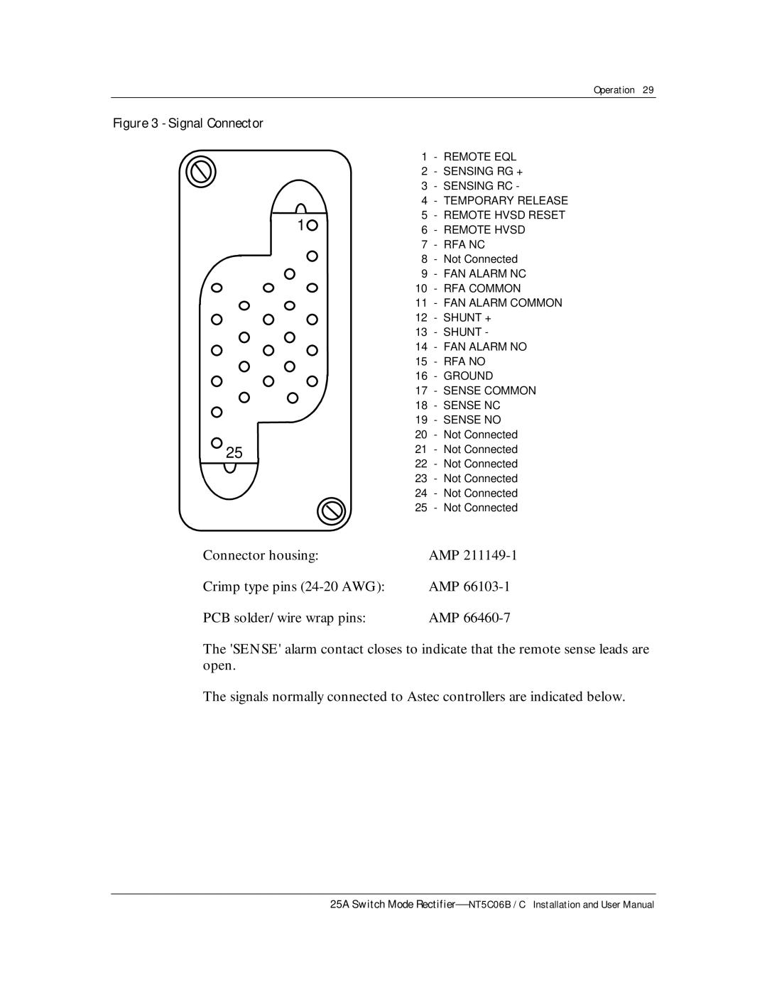 Emerson MPR25, MPR15 Series user manual Signal Connector 