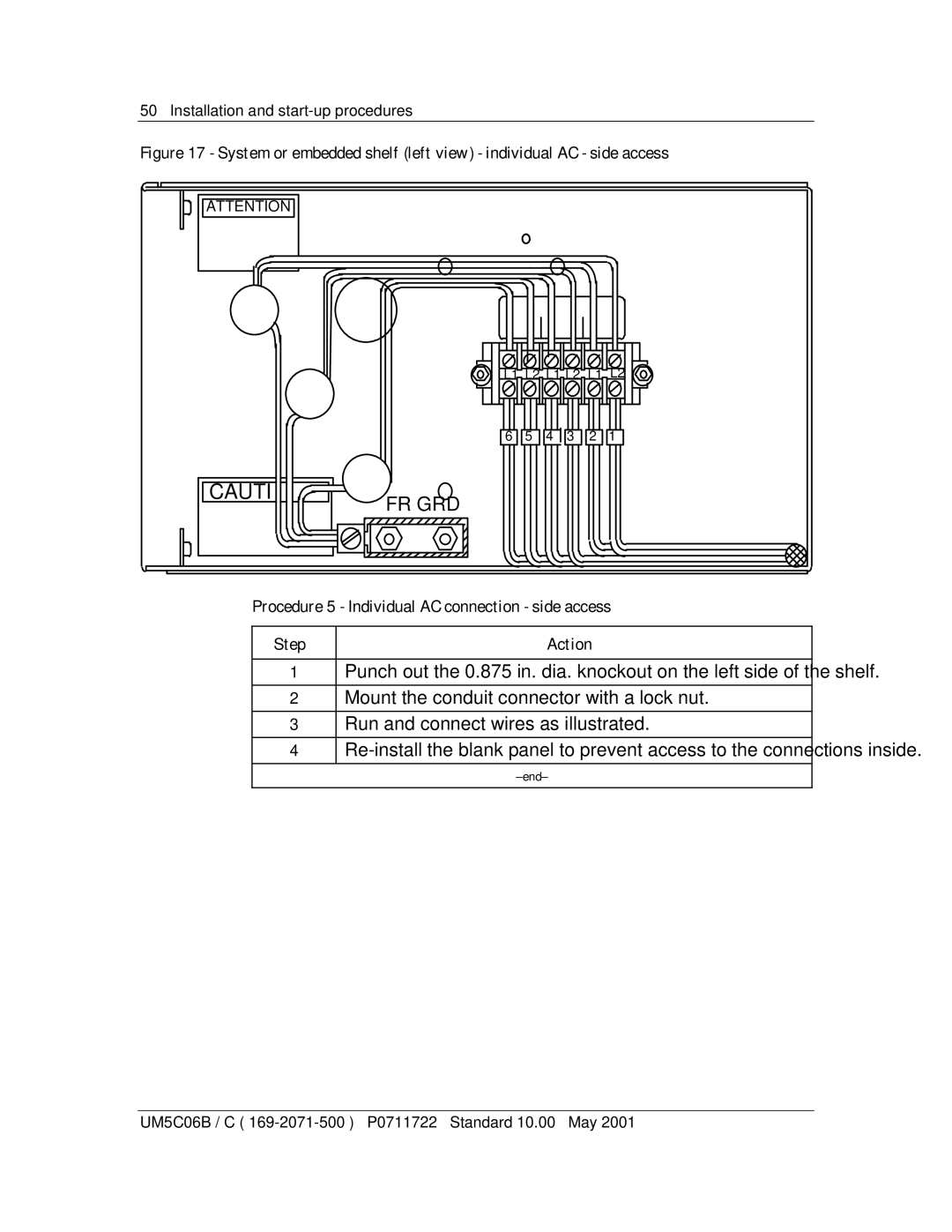 Emerson MPR15 Series, MPR25 user manual System or embedded shelf left view individual AC side access 