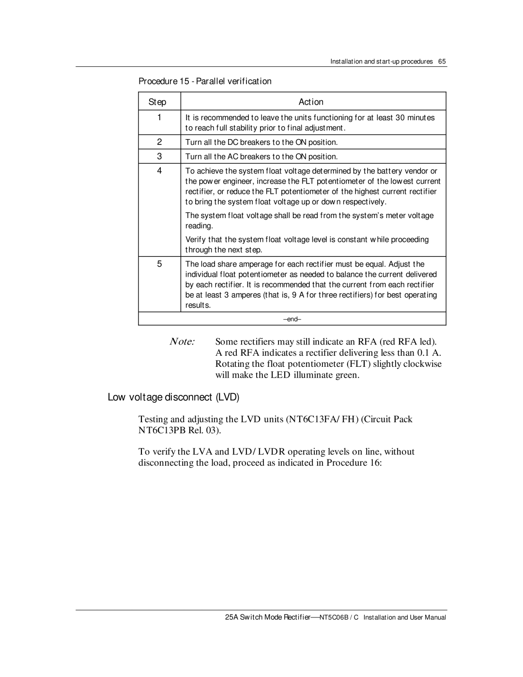 Emerson MPR25, MPR15 Series user manual Low voltage disconnect LVD 