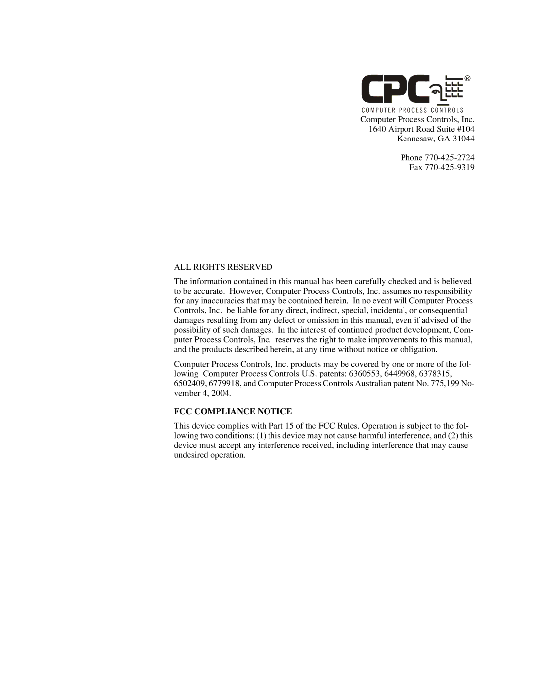 Emerson MRLDS operation manual FCC Compliance Notice 