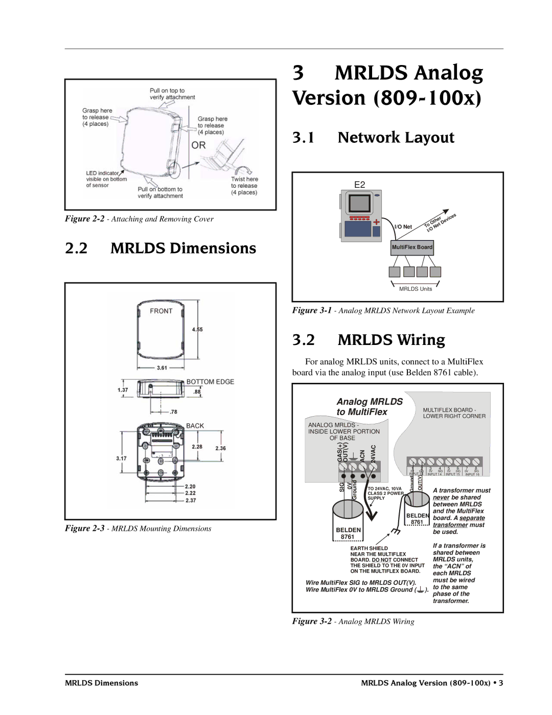 Emerson MRLDS operation manual Mrlds Dimensions, Network Layout, Mrlds Wiring 