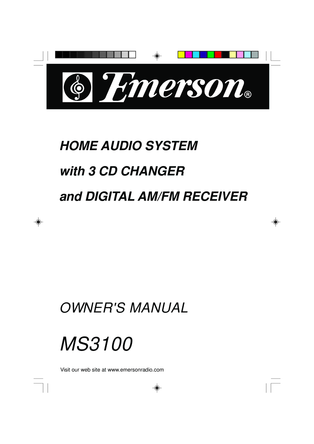 Emerson MS3100 owner manual 