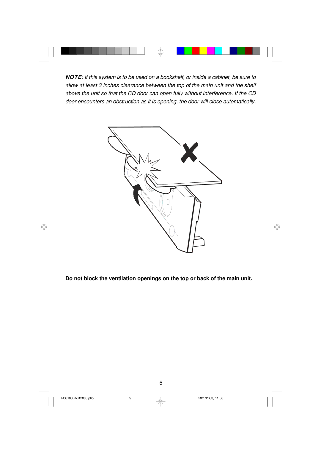 Emerson owner manual MS3103ib012803.p65 28/1/2003 