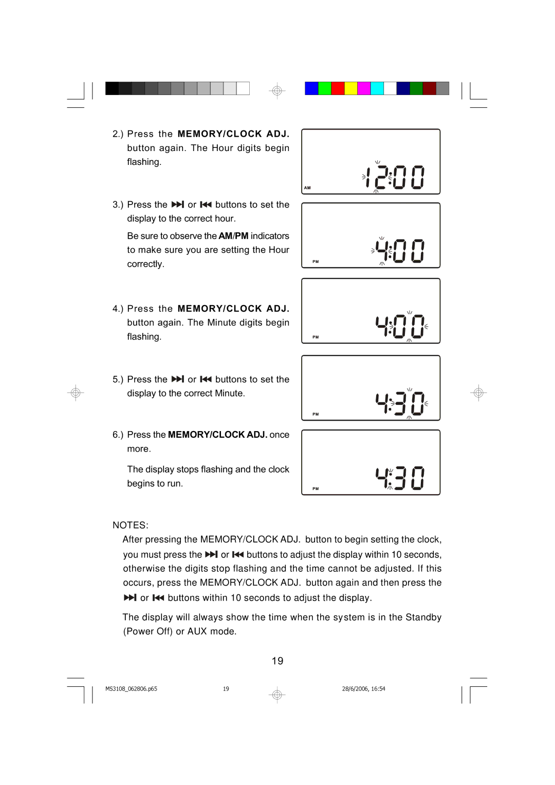 Emerson MS3108C owner manual MS3108062806.p6519 28/6/2006 