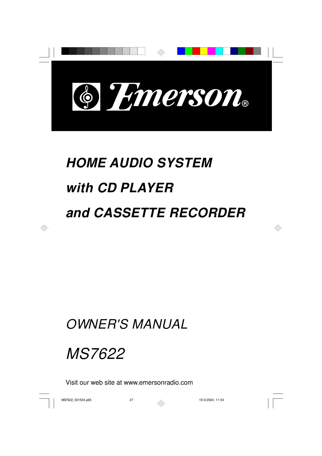 Emerson MS7622 owner manual 