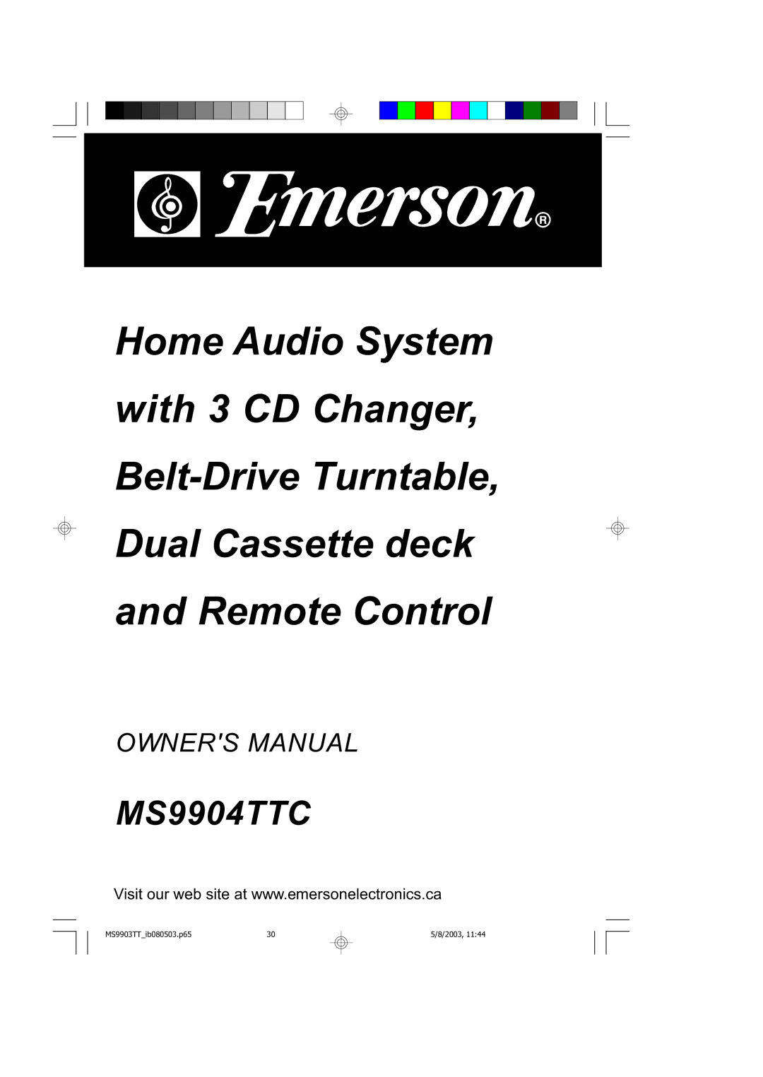 Emerson MS9904TTC owner manual 