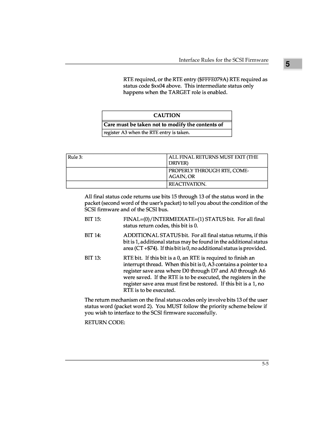 Emerson MVME147 manual Care must be taken not to modify the contents of 