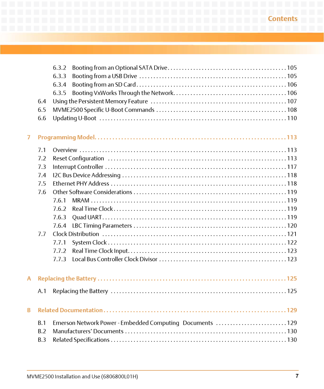 Emerson MVME2500 manual Emerson Network Power Embedded Computing Documents 