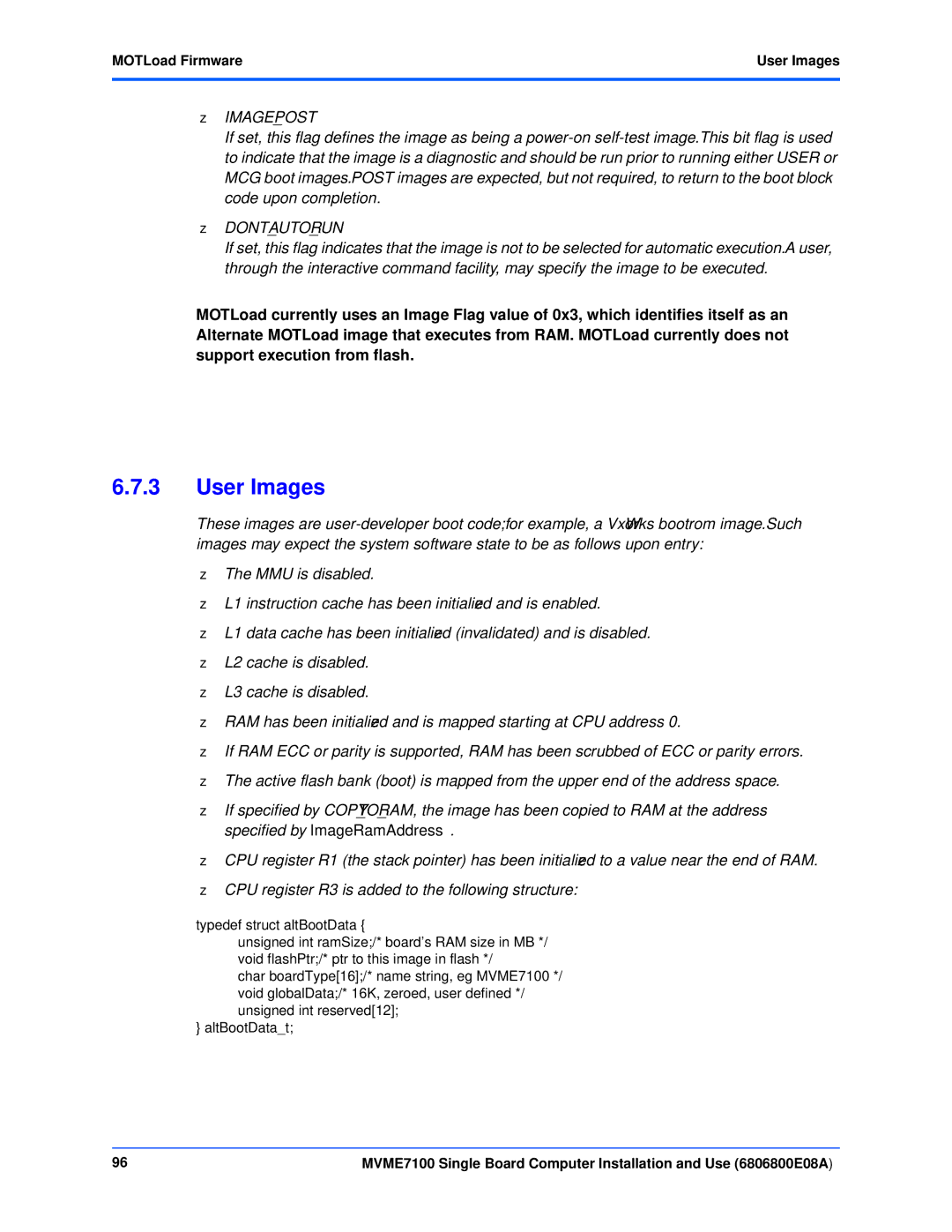 Emerson MVME7100 manual User Images 