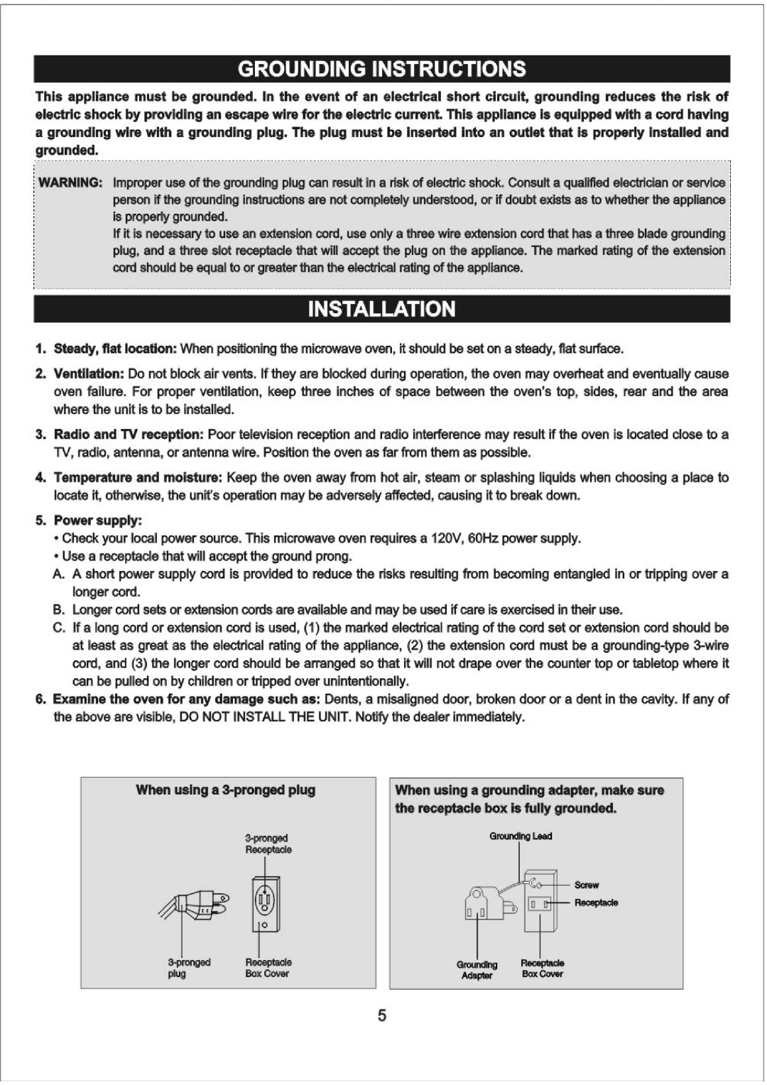 Emerson MW8773SL manual 
