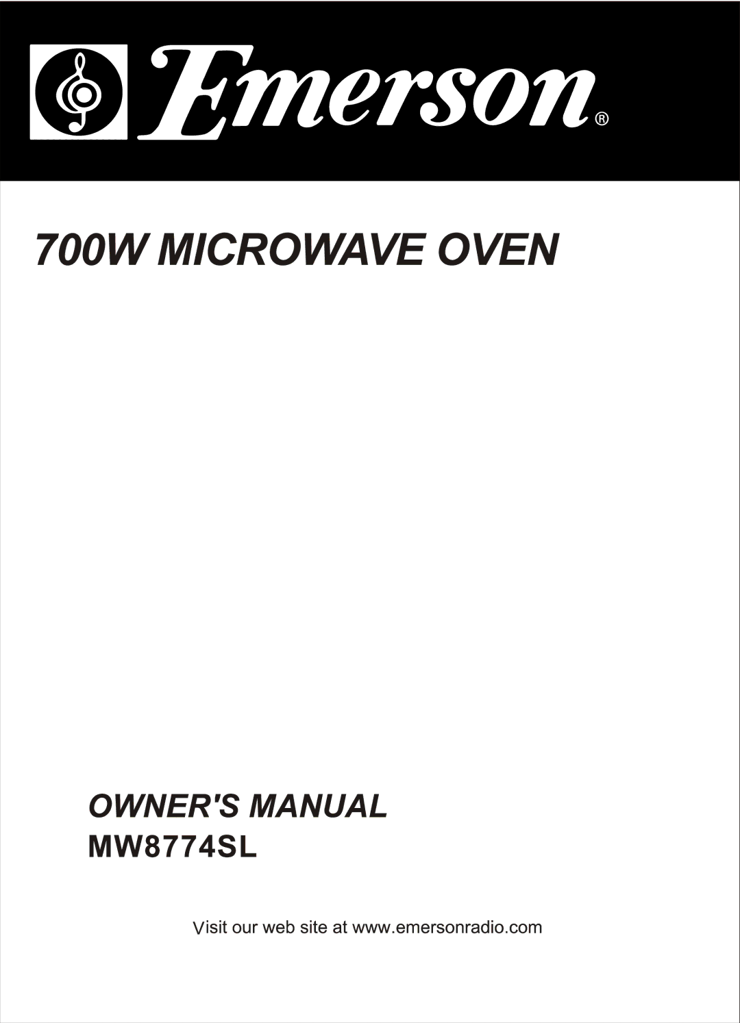 Emerson MW8774SL manual 