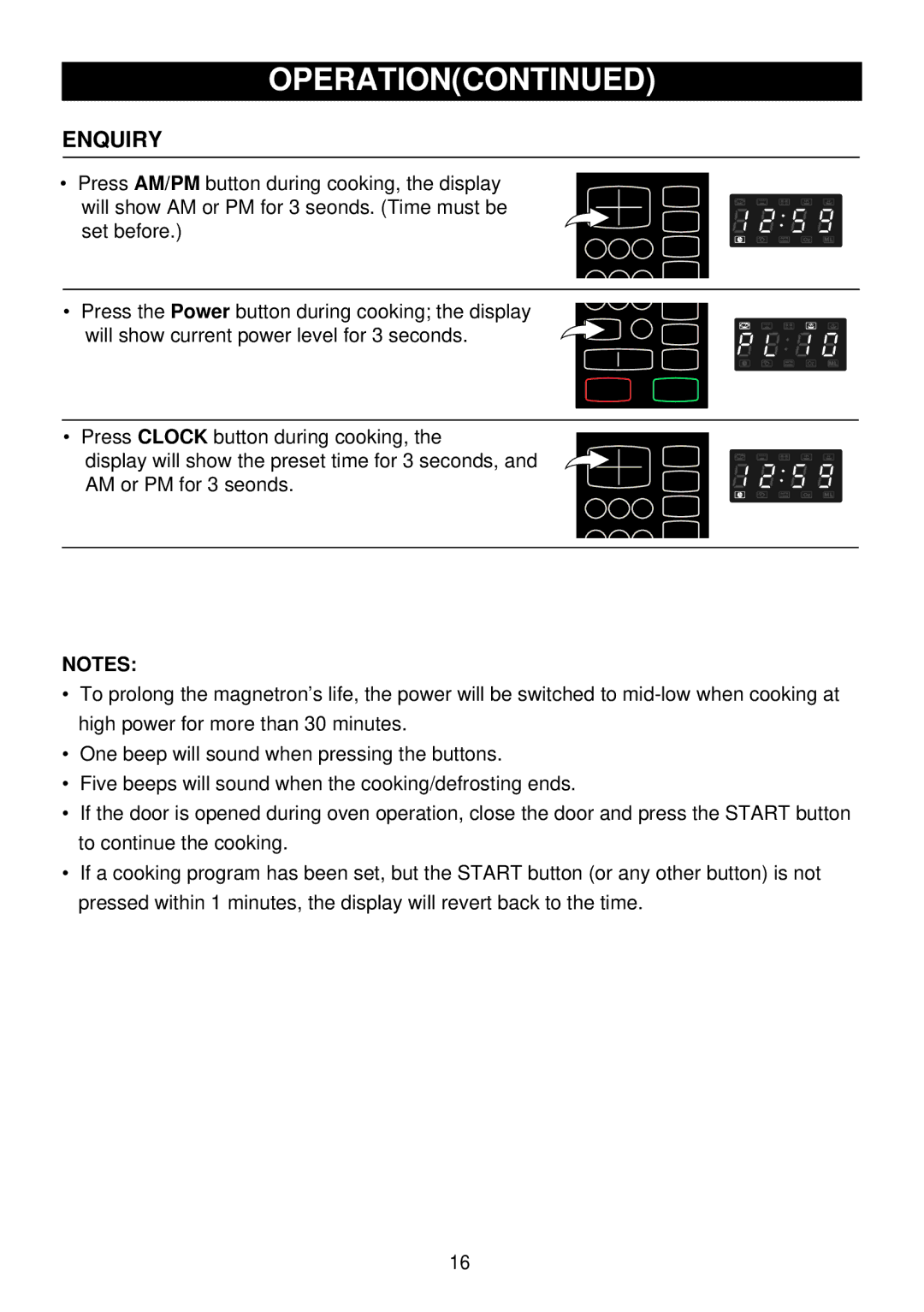 Emerson MW8991SB owner manual Enquiry 