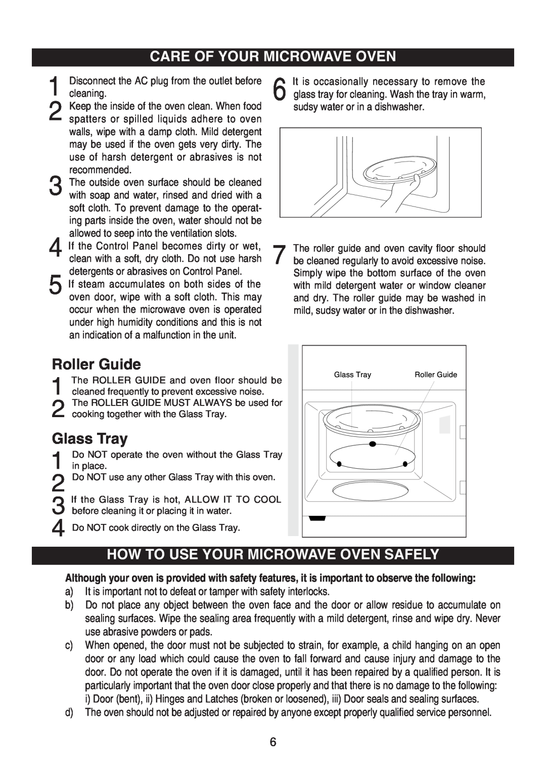 Emerson MW8991SB owner manual Care Of Your Microwave Oven, How To Use Your Microwave Oven Safely 