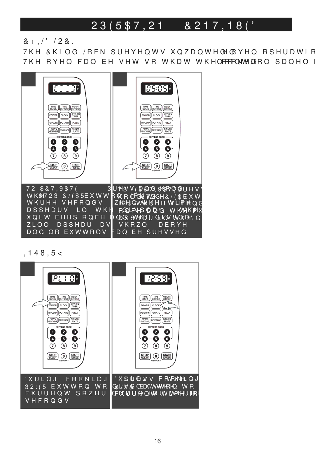 Emerson MW9339SB owner manual +,//2, 148,5, RqfhDqgWkhFxuuhqwWlphZloo DsshduLqWkhGlvsod\ 