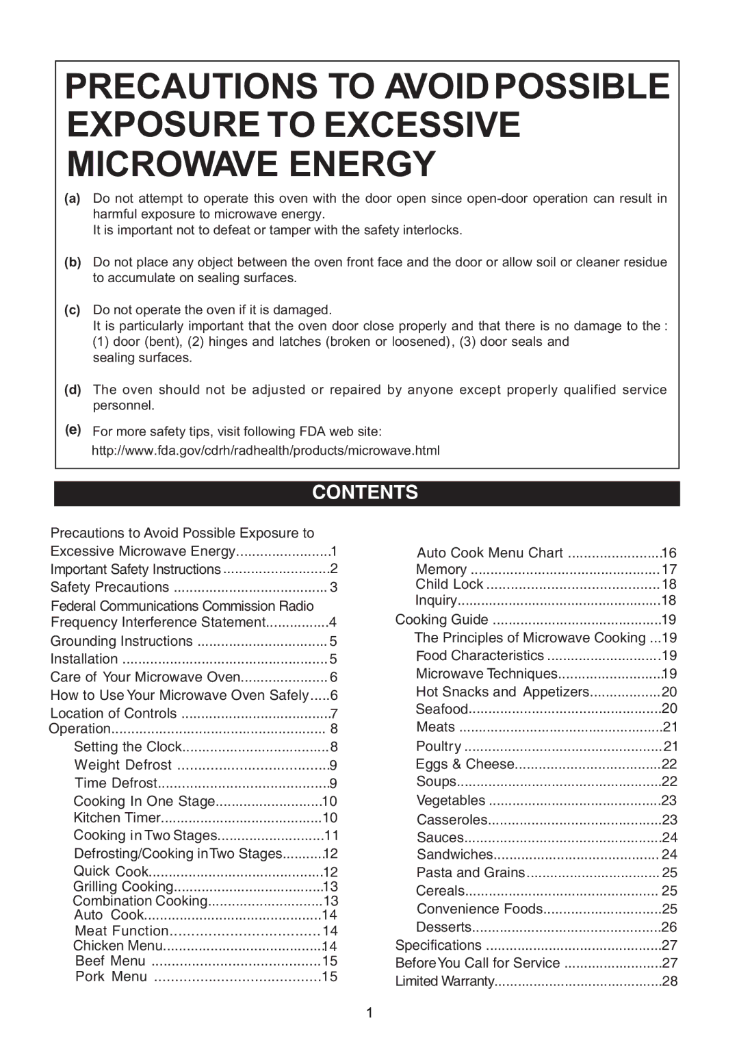 Emerson MWG9115SL, 1100W owner manual 35&$87,21672$92,3266,%/ 32685 72&66,9 0,&52$915 