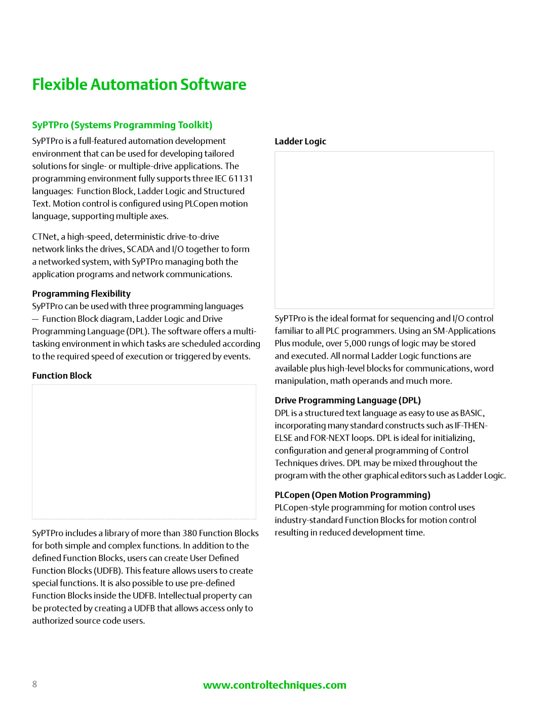 Emerson N1652, E171230 manual Flexible Automation Software, SyPTPro Systems Programming Toolkit 