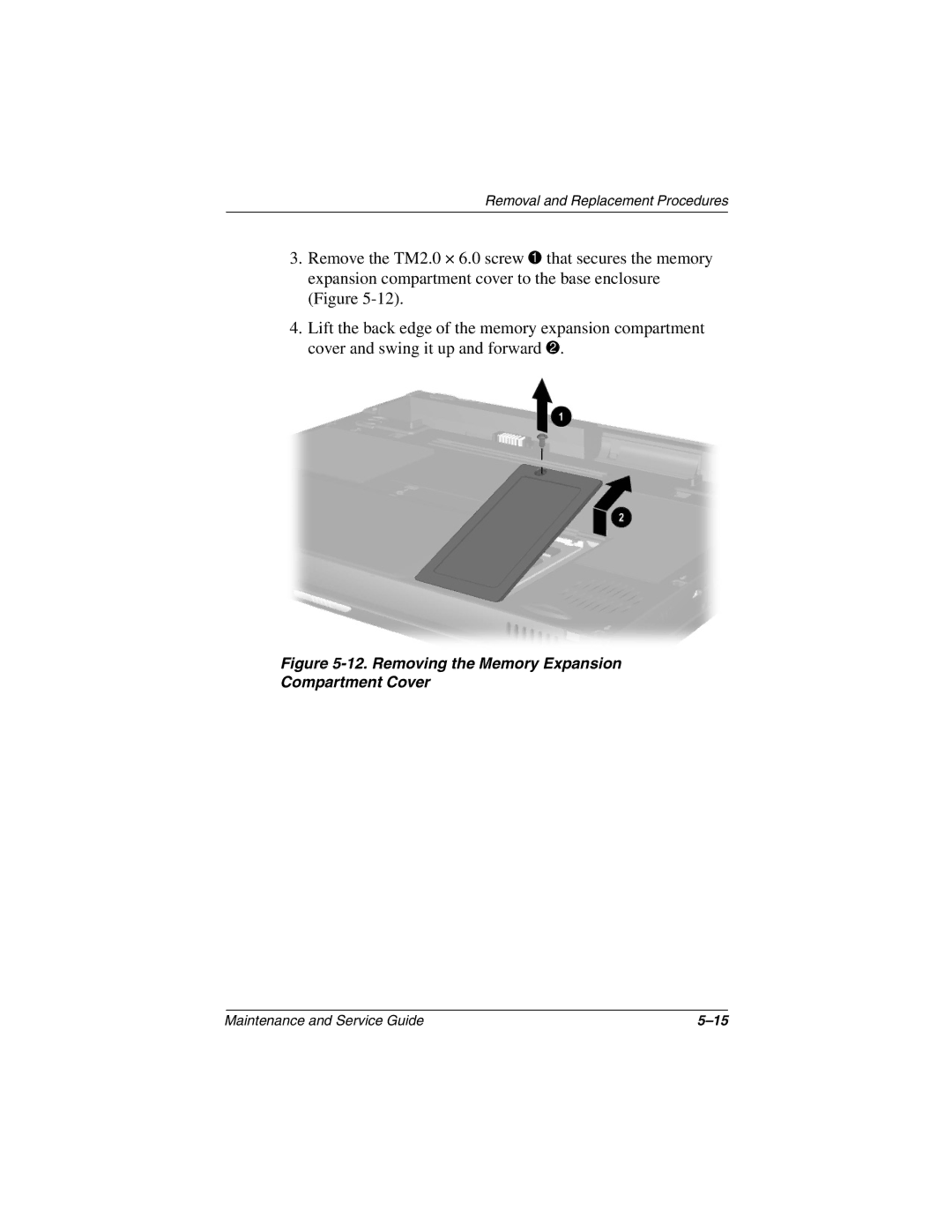 Emerson N410C, N400C manual Removing the Memory Expansion Compartment Cover 