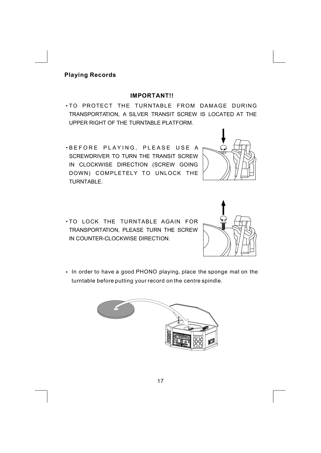 Emerson NR290TTC owner manual Playing Records 