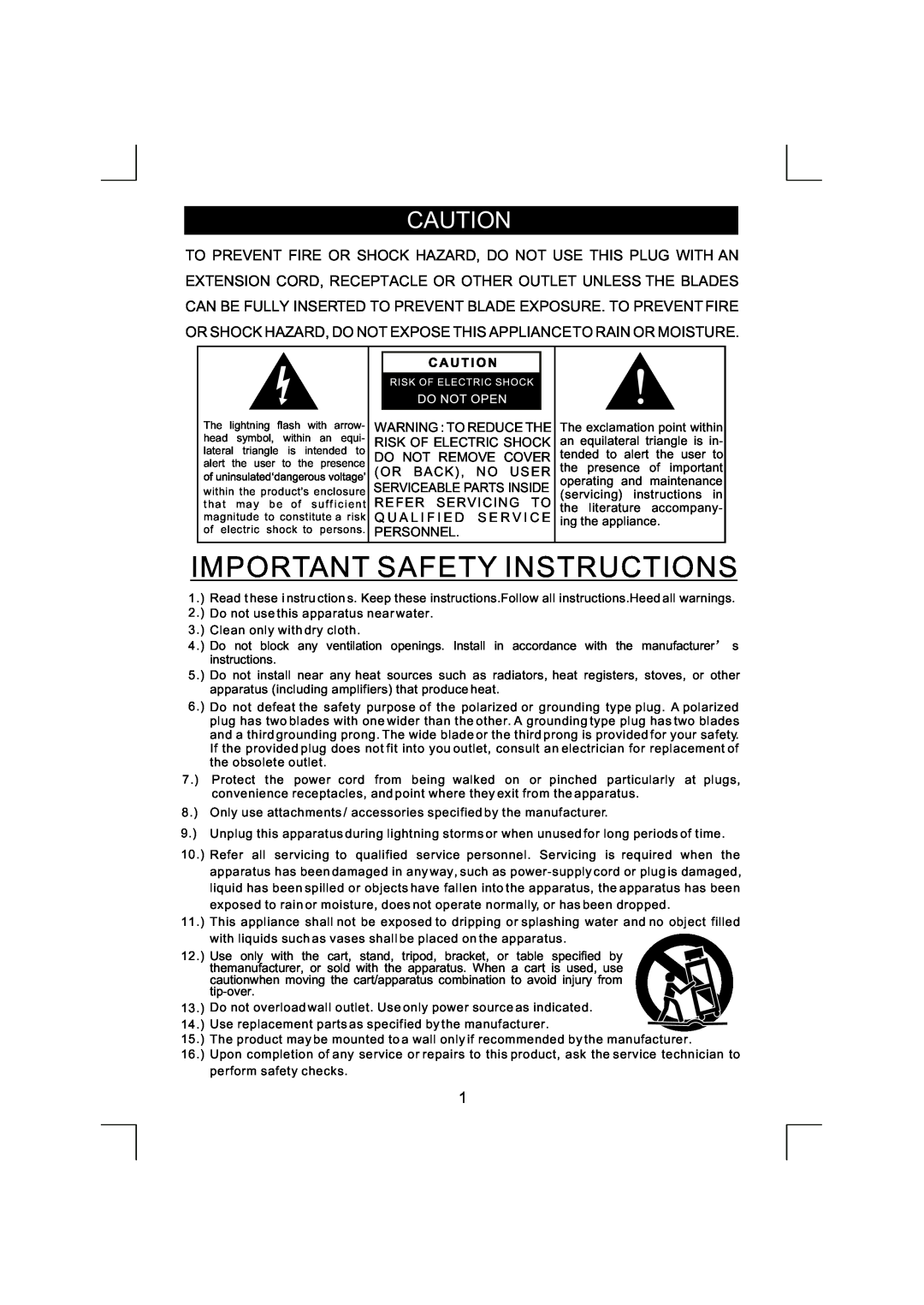 Emerson NR290TTC owner manual Important Safety Instructions 