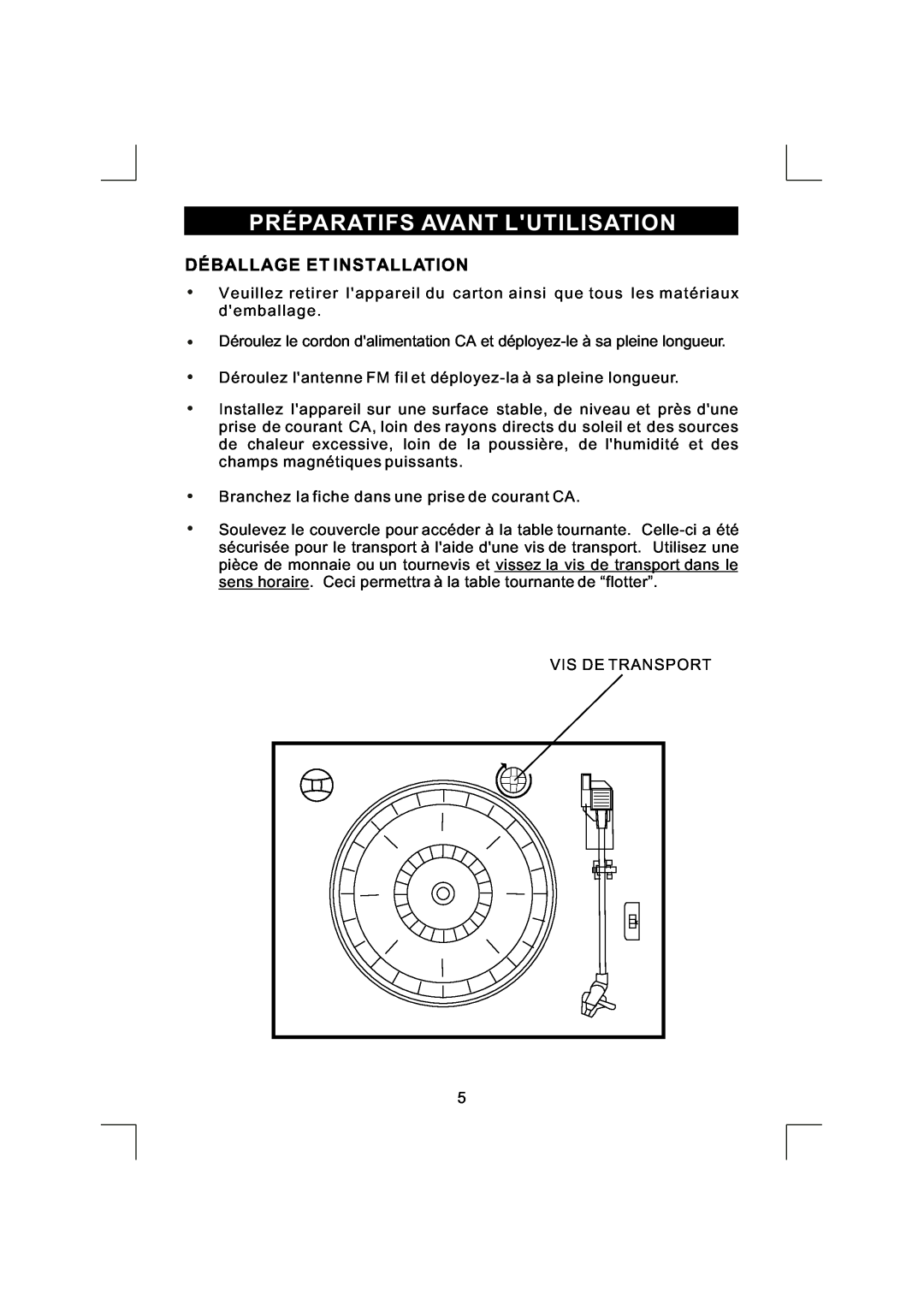 Emerson NR290TTC owner manual Préparatifs Avant Lutilisation, Déballage Et Installation 