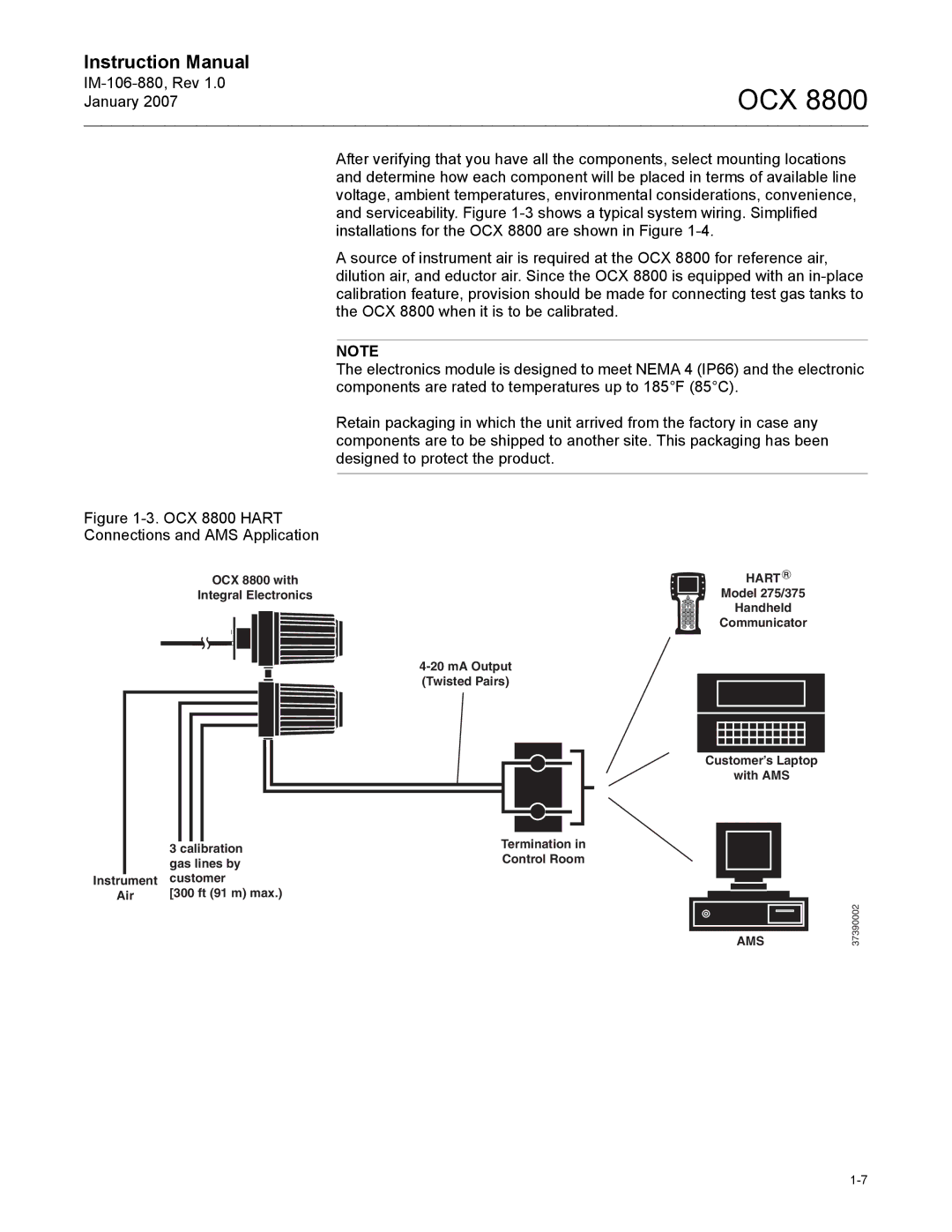 Emerson instruction manual OCX 8800 Hart Connections and AMS Application 