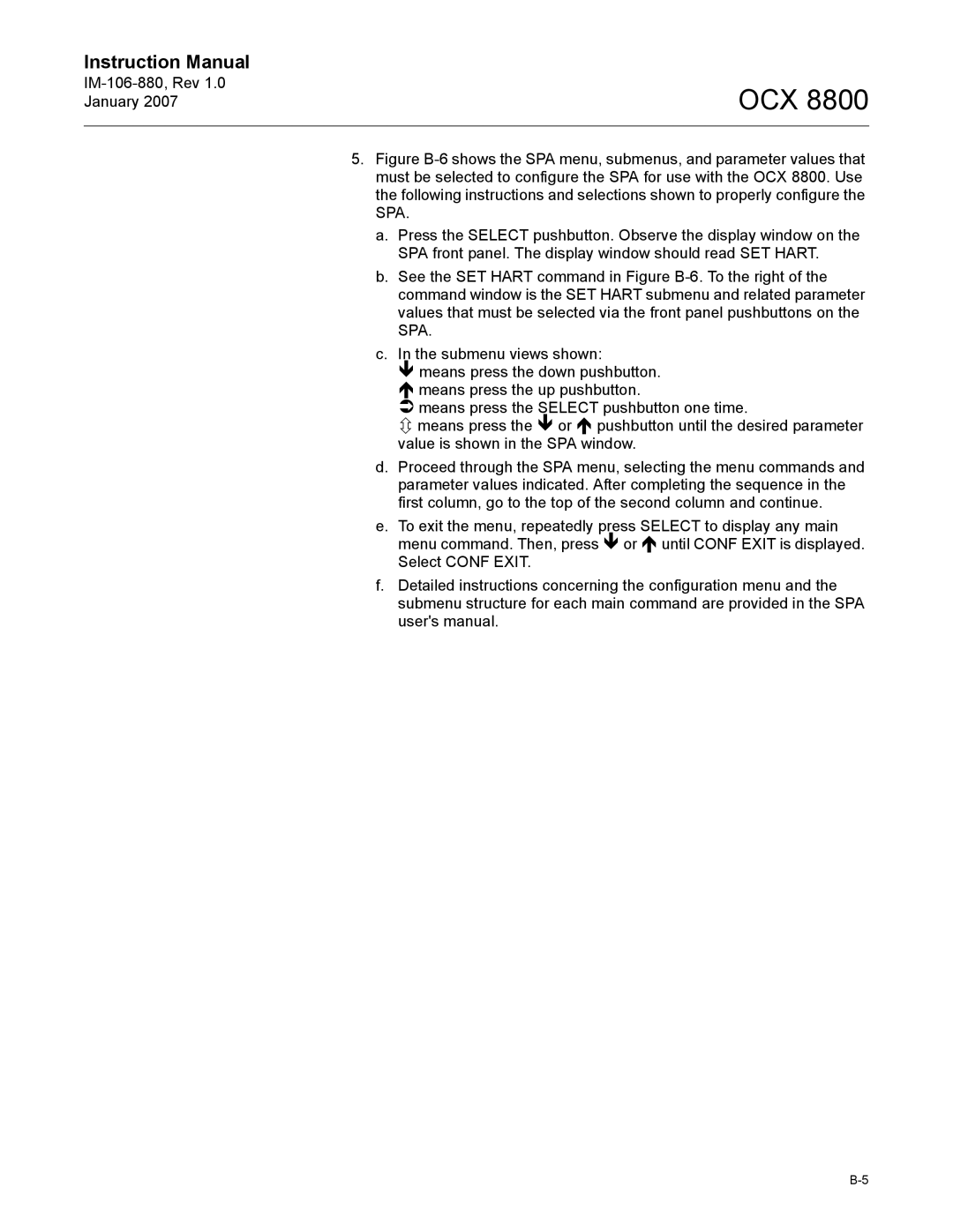 Emerson OCX 8800 instruction manual Ocx 