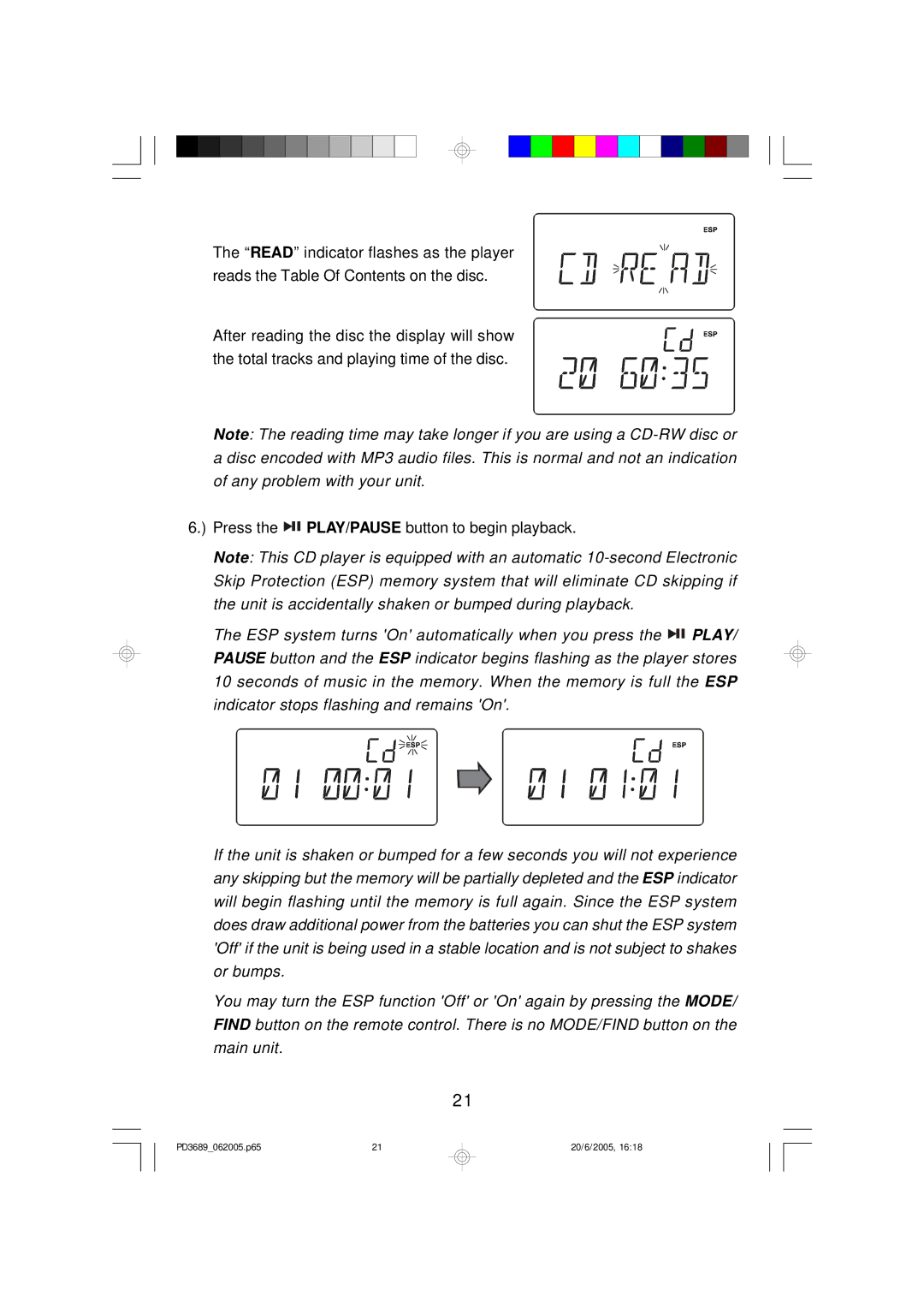 Emerson owner manual PD3689062005.p65 20/6/2005 