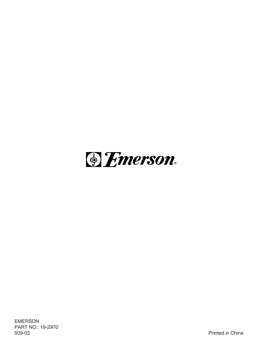 Emerson PD5812 owner manual Emerson 