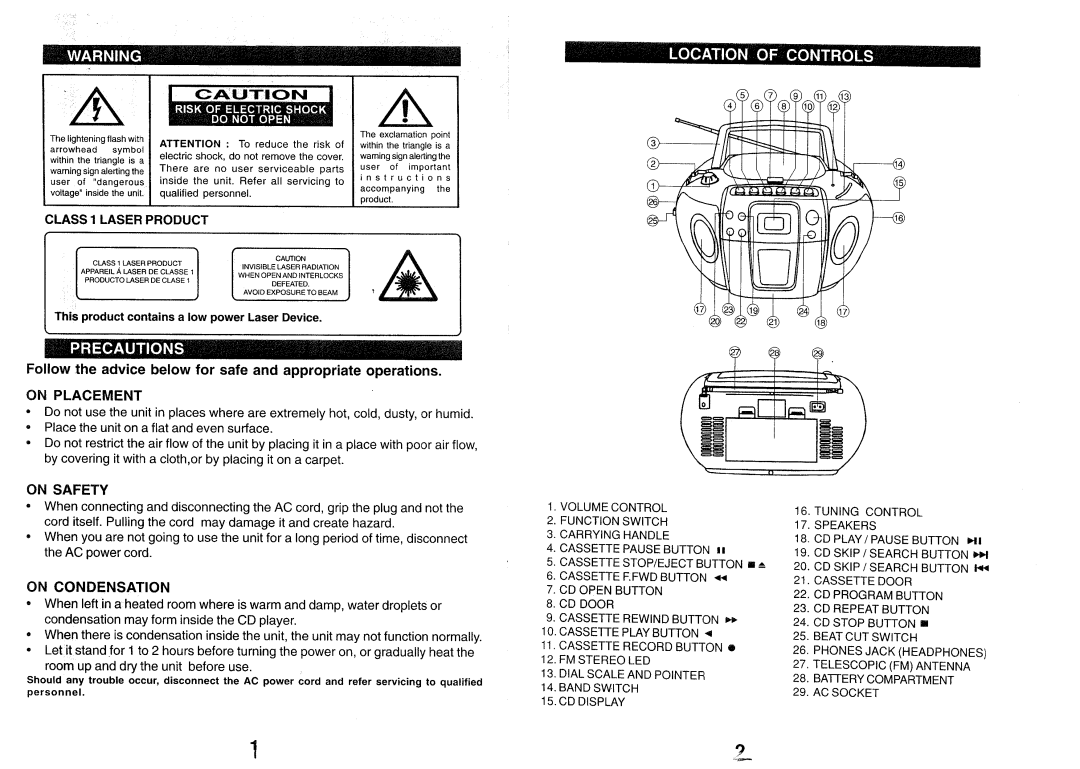 Emerson PD6511 manual 