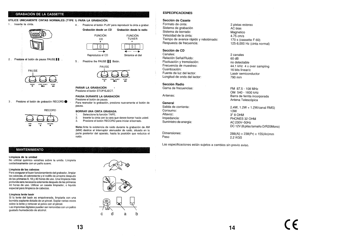 Emerson PD6511 manual 