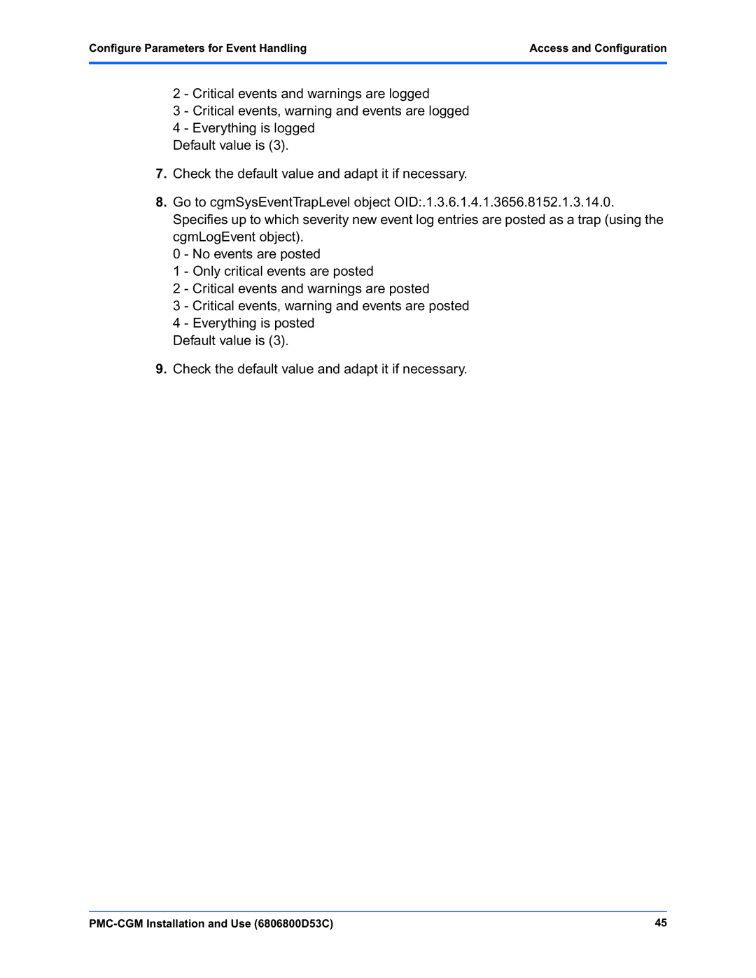 Emerson manual PMC-CGM Installation and Use 6806800D53C 