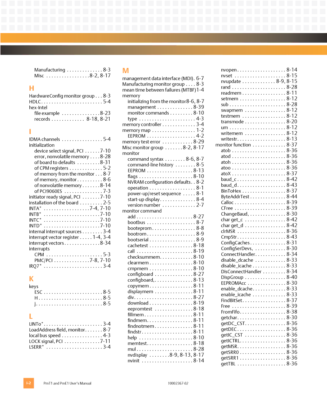 Emerson PME1, PMT1 user manual Idma channels -4initialization 