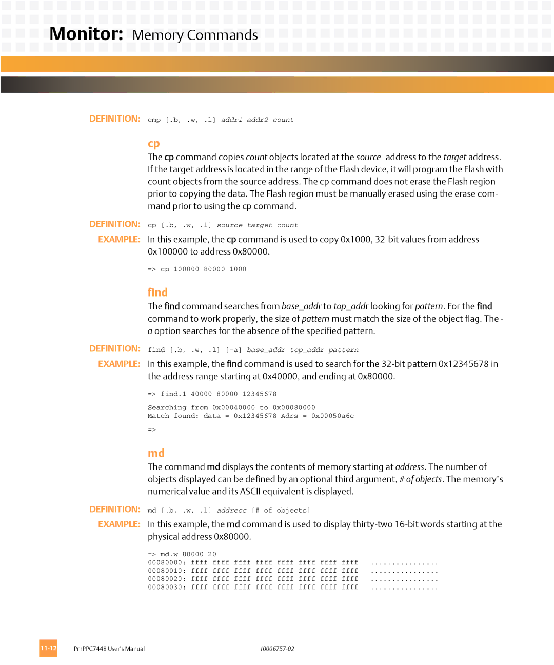 Emerson PMPPC7448 user manual Find 