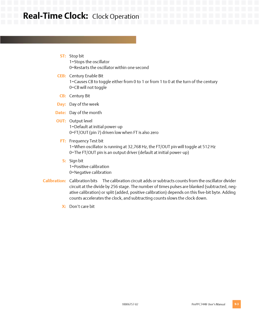 Emerson PMPPC7448 user manual Don’t care bit 