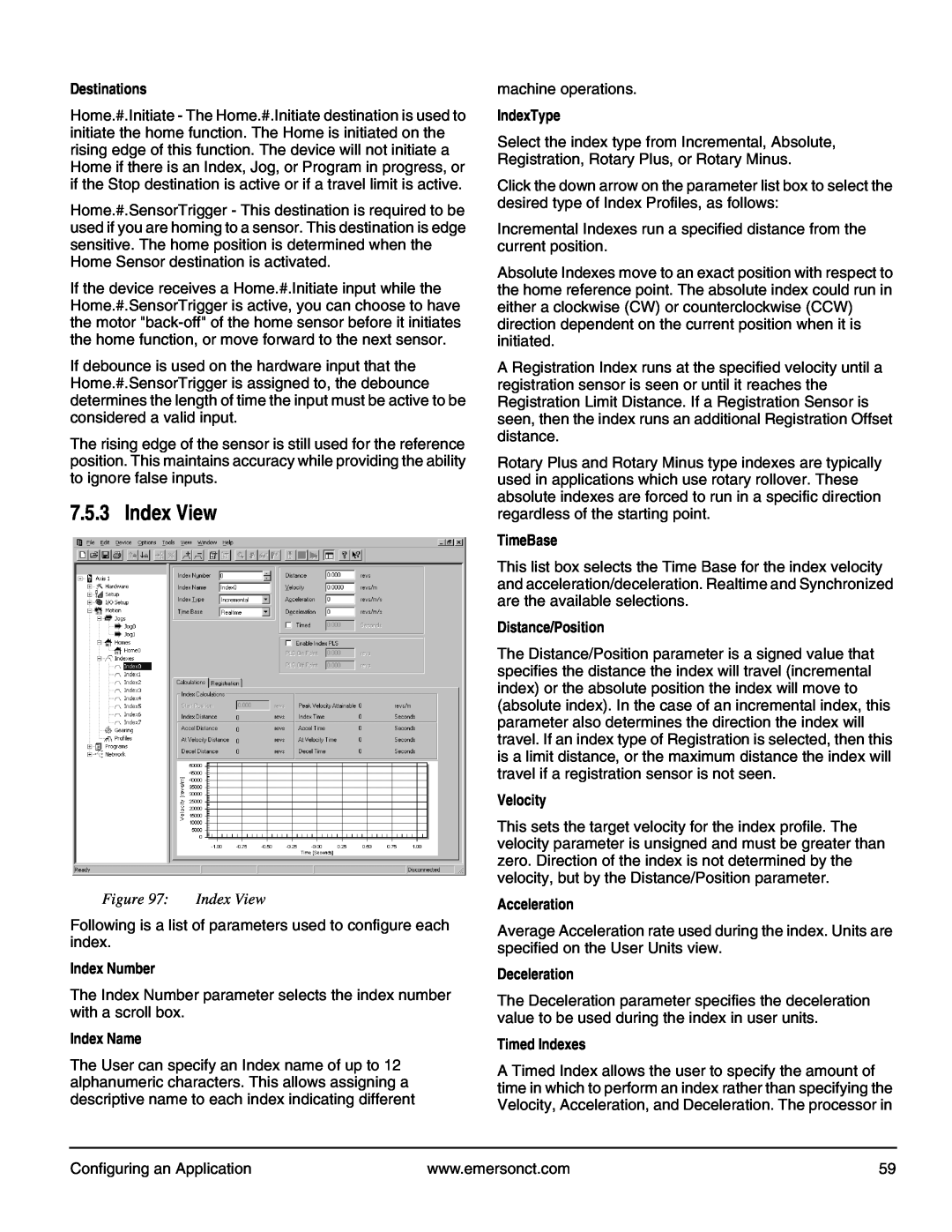 Emerson P/N 400361-00 manual Index View 