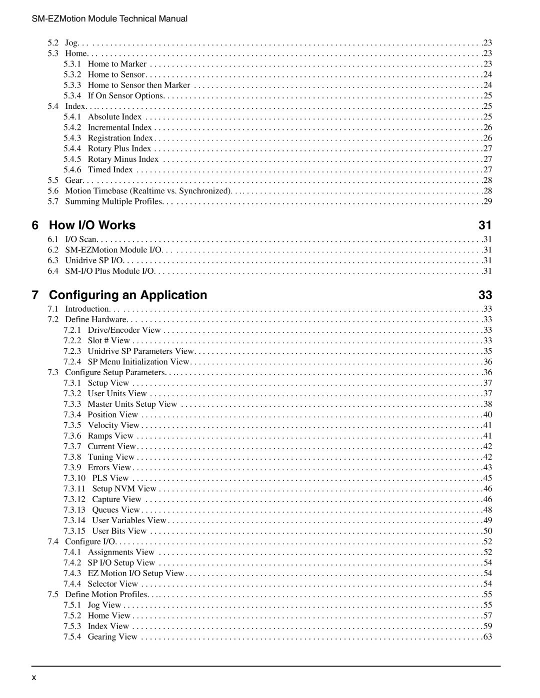 Emerson P/N 400361-00 manual How I/O Works, Configuring an Application, SM-EZMotion Module Technical Manual 