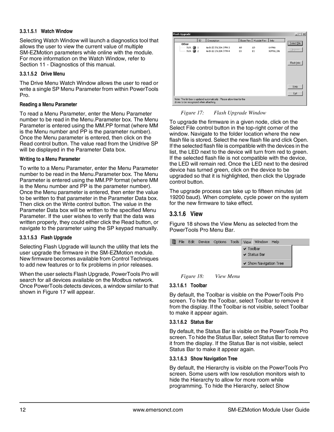 Emerson P/N 400361-00 manual View 